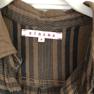 XiRENA plaid button down shirt M